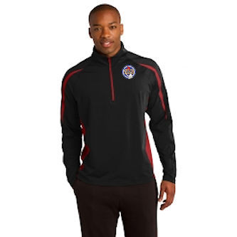 EAA 186 1/2 Zip Pullover (Black w/Red